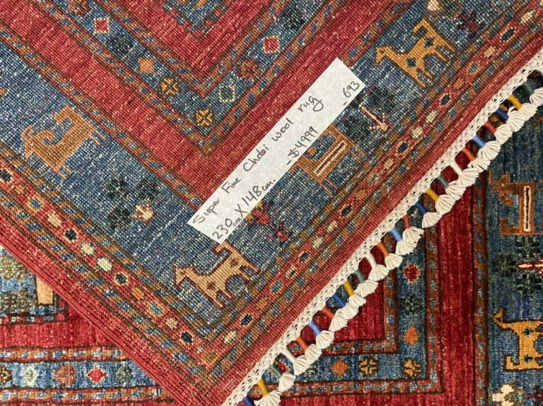 2.3 m. X 1.48 m. super fine Persian Chobi  wool rug - Image 8