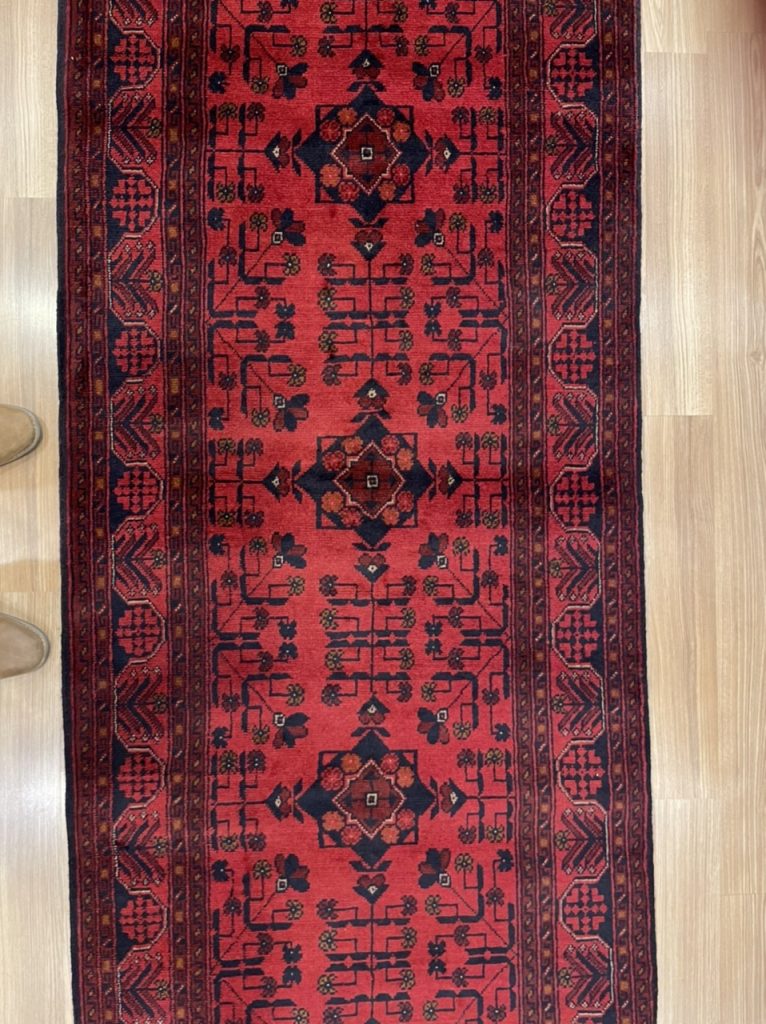 Super fine Tribal 395 cm. X 87 cm. wool runner - Image 4