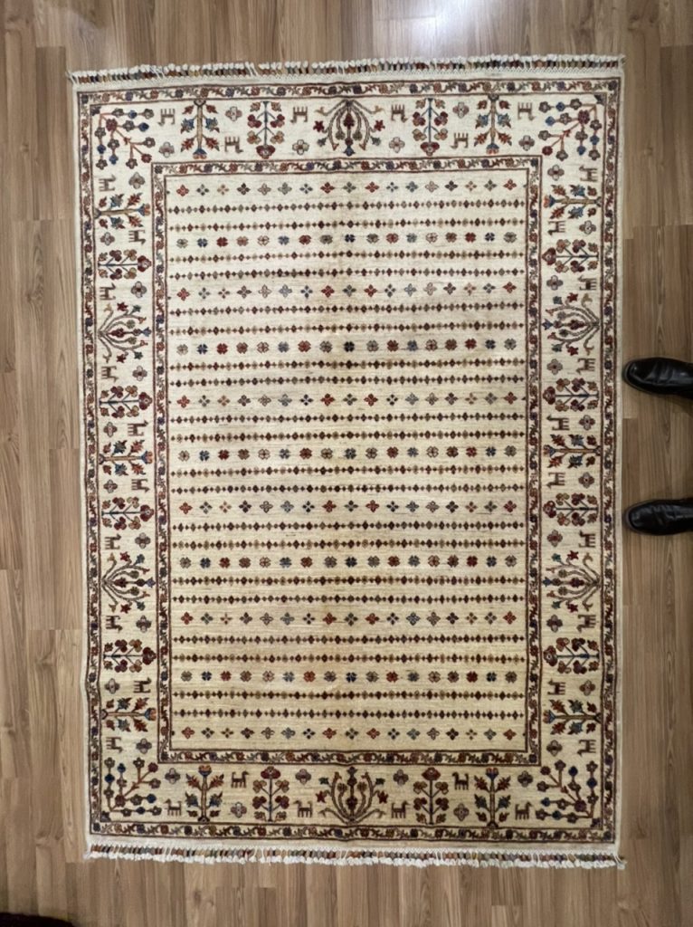 Super fine Chobi 240 cm. X 167 cm. wool rug - Image 7