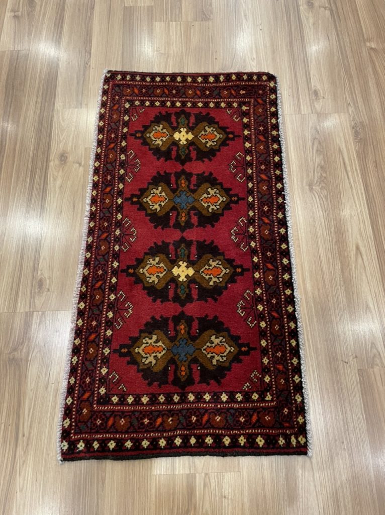 Persian Baloochi tribal wool rug