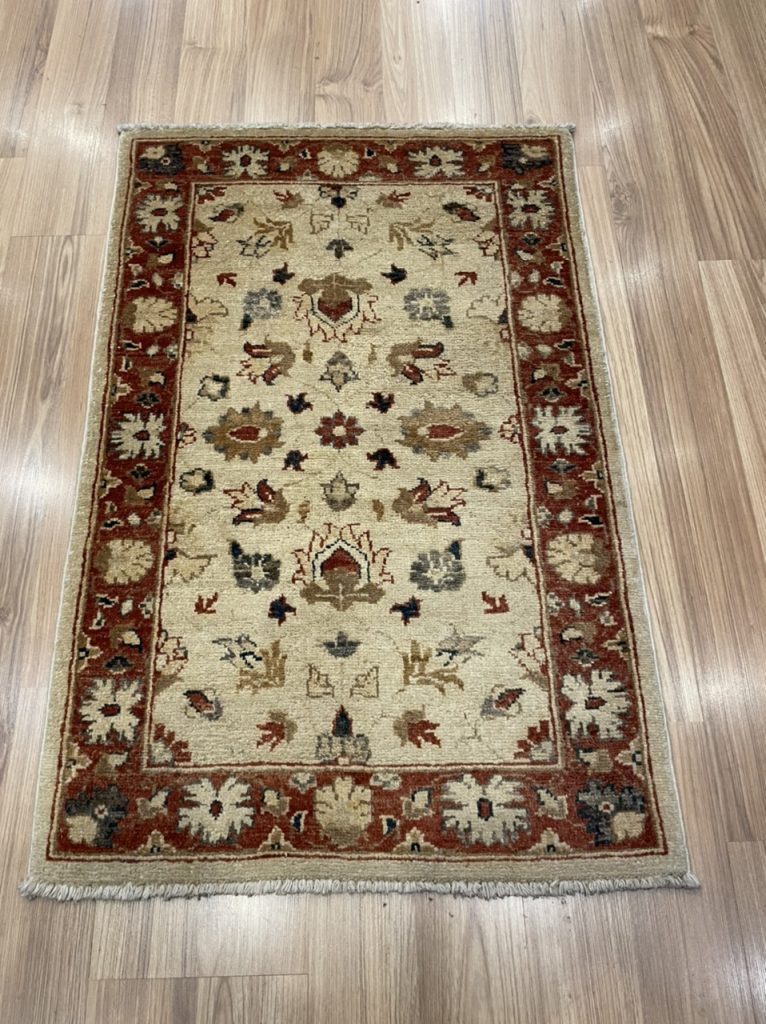 Super fine Chobi wool rug 92 cm. X 60 cm.