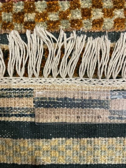 Persian tribal wool small rug 87cm. X59 cm. - Image 3