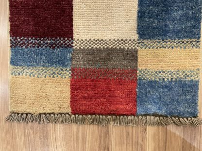 Tribal wool small rug 89 cm. X 47 cm. - Image 2