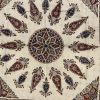 Persian Isfahan 120 cm. X 120 cm. tablecloth - Image 2