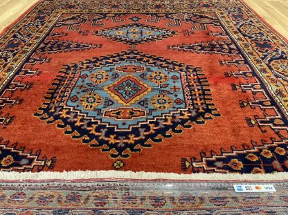 Persian Tabriz wool rug 215 cm. X 150 cm. - Image 6