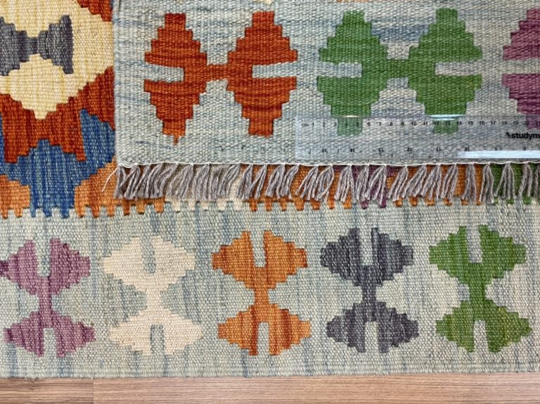 Bohemian wool Afghan kilim rug 150 cm. X 100 cm. - Image 2