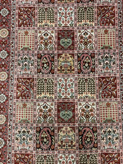 Premium quality signature Persian Qom pure silk rug 97 cm. X 61 cm. - Image 14