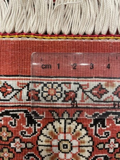Premium quality signature Persian Qom pure silk rug 97 cm. X 61 cm. - Image 13