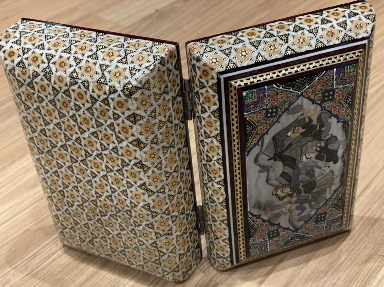 Premium quality Isfahan handmade Inlaid jeweller’s box 16 cm. X 10 cm. X 6 cm. - Image 8