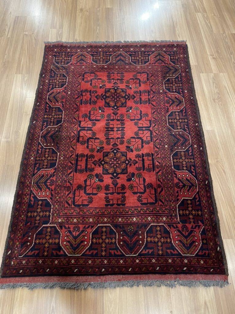 Tribal bohemian wool rug 154 cm. X 104 cm - Image 5