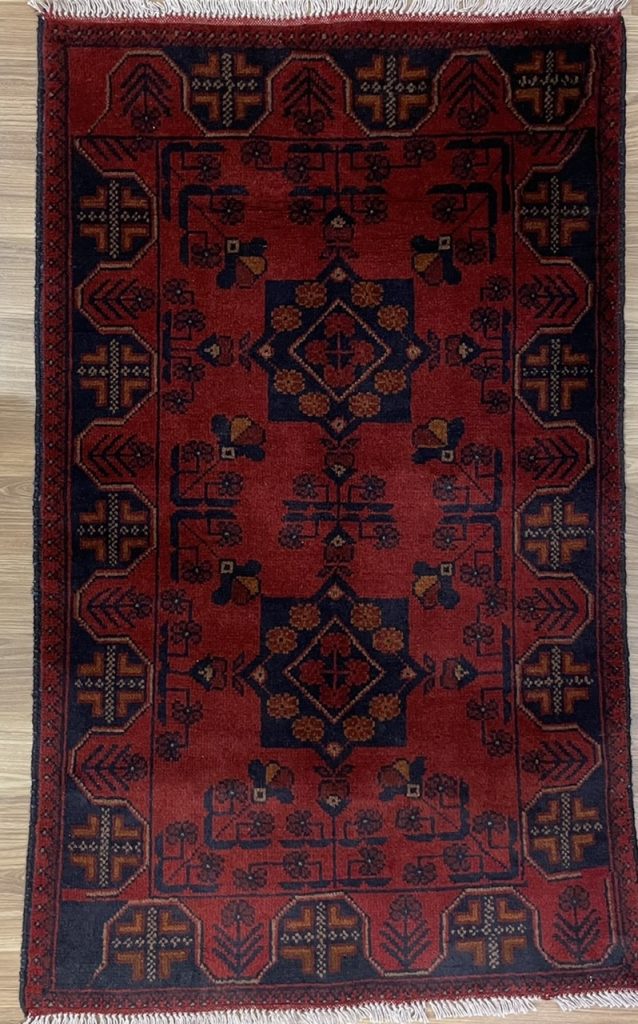 Super fine Tribal wool rug 121 cm. X 73 cm. - Image 4