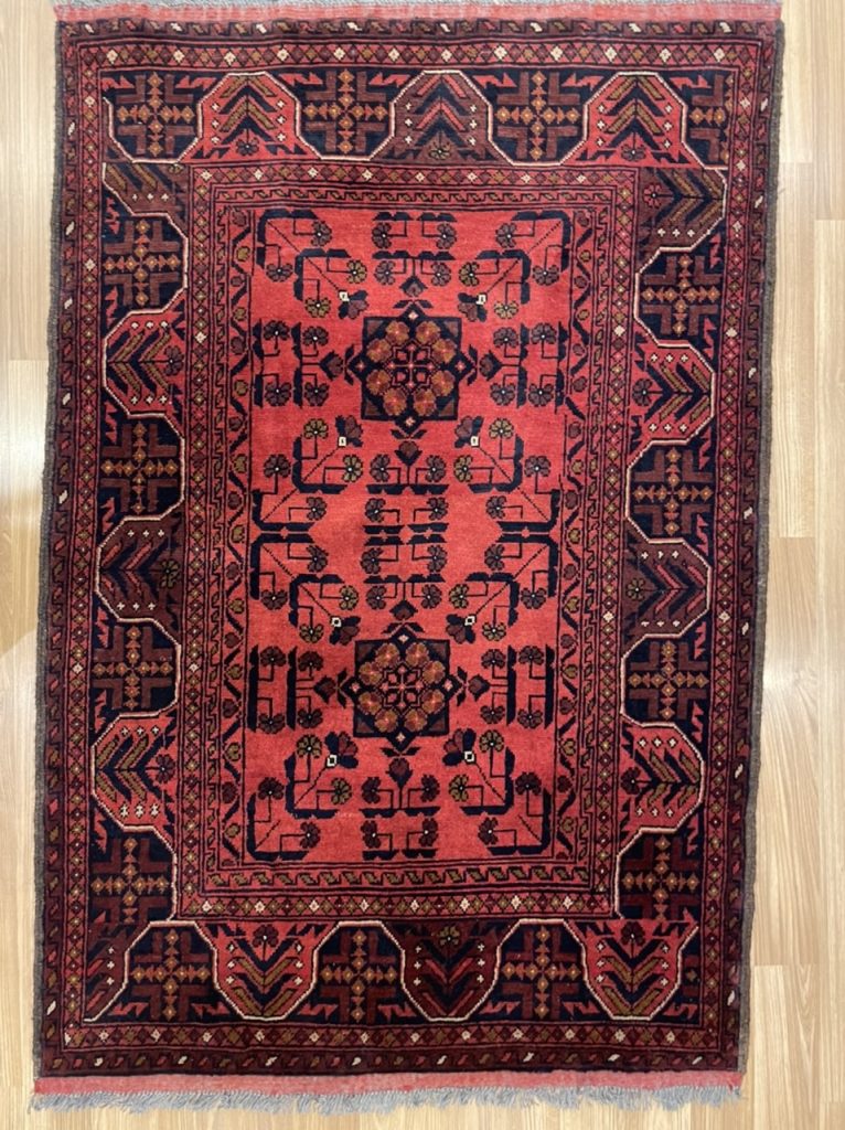 Tribal bohemian wool rug 154 cm. X 104 cm - Image 4