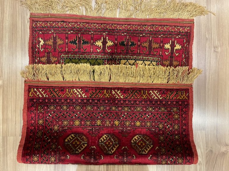 Super premium quality 2 sided unique all silk rug 88 cm. X 62 cm. - Image 12