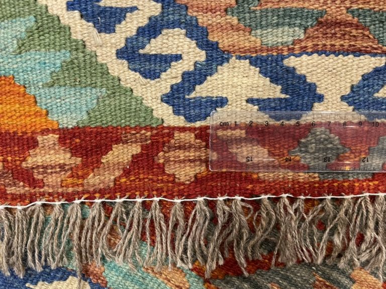 Boho tribal small kilim rug 87 cm. X 67 cm. - Image 2