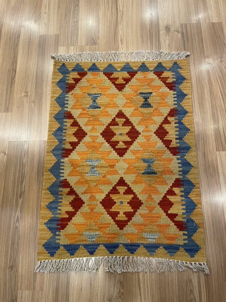 Persian tribal wool kilim rug