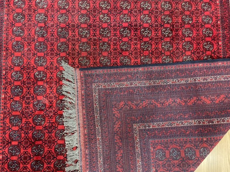 Vintage premium quality handmade Princess Bokhara large wool rug 292 cm. X 202 cm. - Image 5