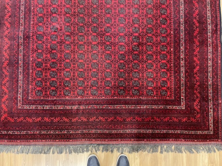 Vintage premium quality handmade Princess Bokhara large wool rug 292 cm. X 202 cm. - Image 3