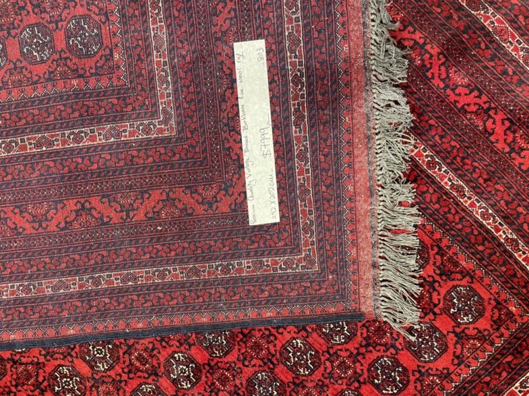 Vintage premium quality handmade Princess Bokhara large wool rug 292 cm. X 202 cm. - Image 10