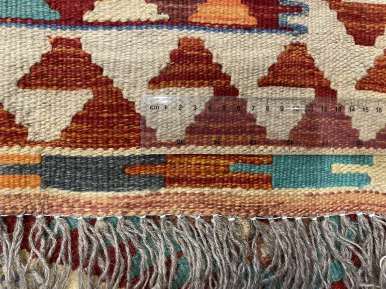 Persian Bohemian small wool kilim rug 94 cm. X 56 cm. - Image 2