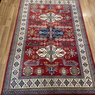 Premium Quality Super Kazak wool rug size 192 cm. X 127 cm.