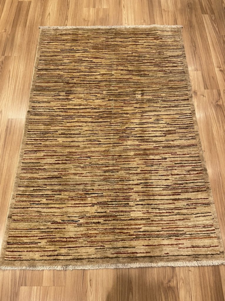 Very Fine Tribal Gabbeh Style Wool Stripe Rug size 145 cm. X 97 cm. Persian rug