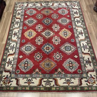 Premium Quality Super Kazak wool rug size 197 cm. X 147 cm. Persian rug