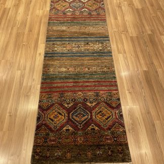 Super Fine Chobi wool runner Persian rug 253 cm. X 79 cm.