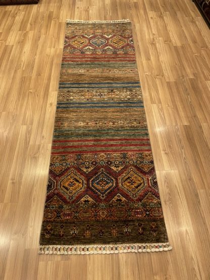 Super Fine Chobi wool runner Persian rug 253 cm. X 79 cm.