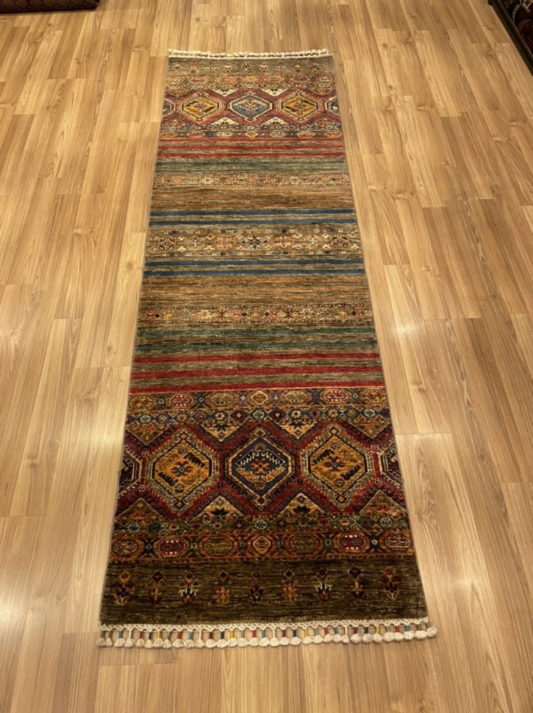 Super Fine Chobi wool runner Persian rug 253 cm. X 79 cm.