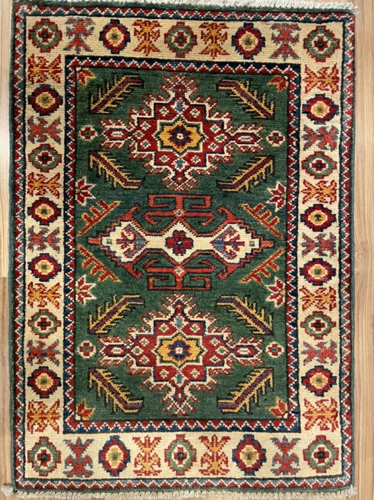 Super Fine Persian Chobi wool rug size 87 cm. X 61 cm.