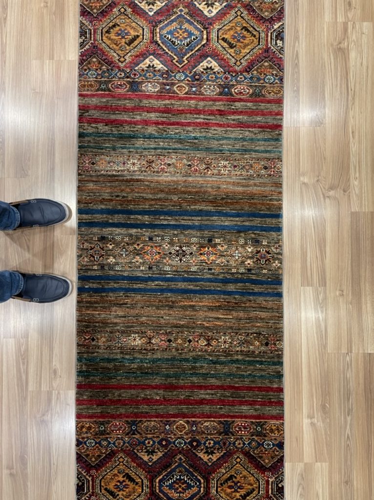 Super Fine Chobi wool runner Persian rug 253 cm. X 79 cm.