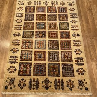 Premium Quality Persian Gabbeh Chobi wool rug size 149 cm. X 104 cm.