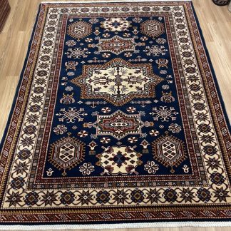 Super Fine Persian Kazak large wool rug size 203 cm. X 151 cm.