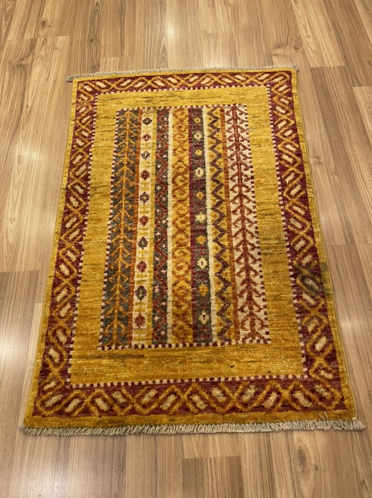 Super Fine Persian Chobi wool rug size 88 cm. X 58 cm.