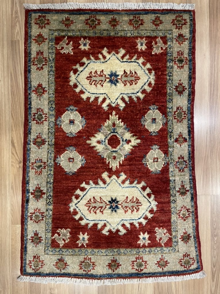 Super Fine Persian Chobi wool rug size 91 cm. X 58 cm.