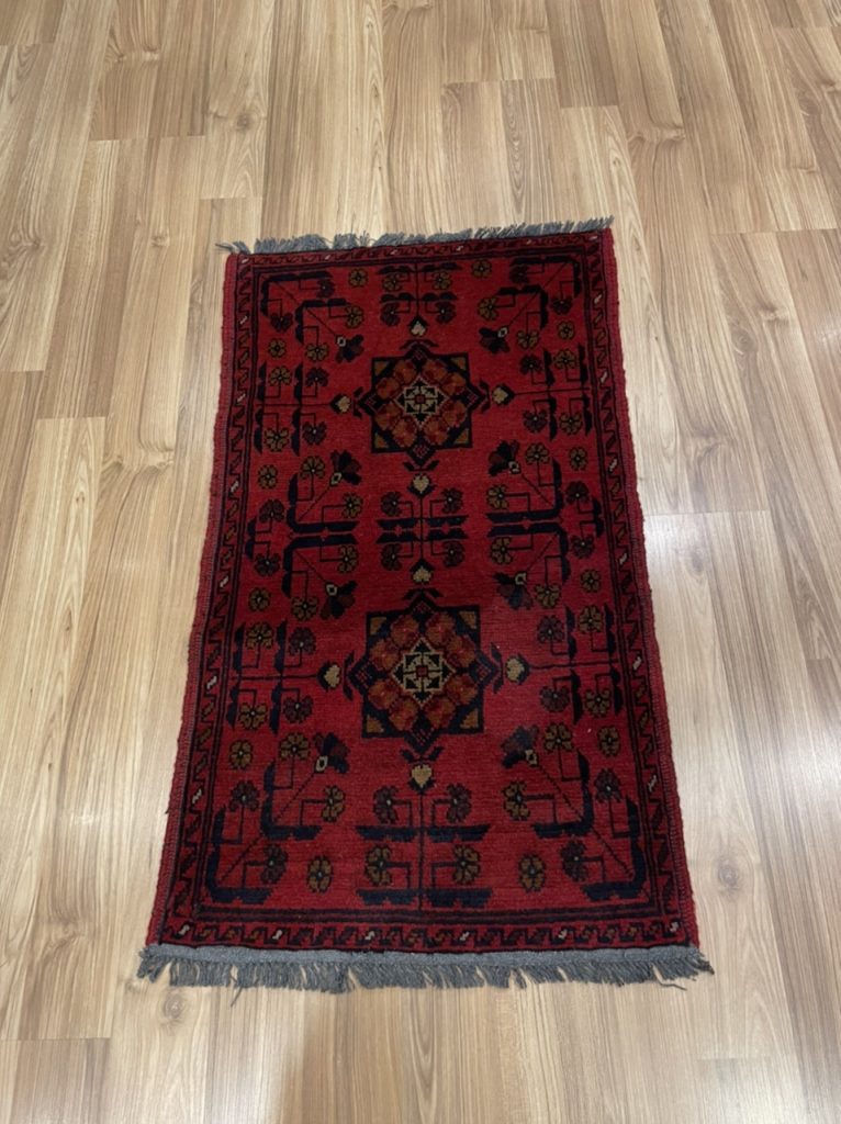 Persian Tribal Wool rug size: 97 cm. X 56 cm.