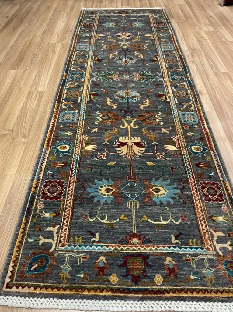 Super Fine Chobi wool runner Persian rug 249 cm. X 83 cm.