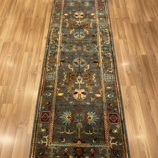 Super Fine Chobi wool runner Persian rug 249 cm. X 83 cm.