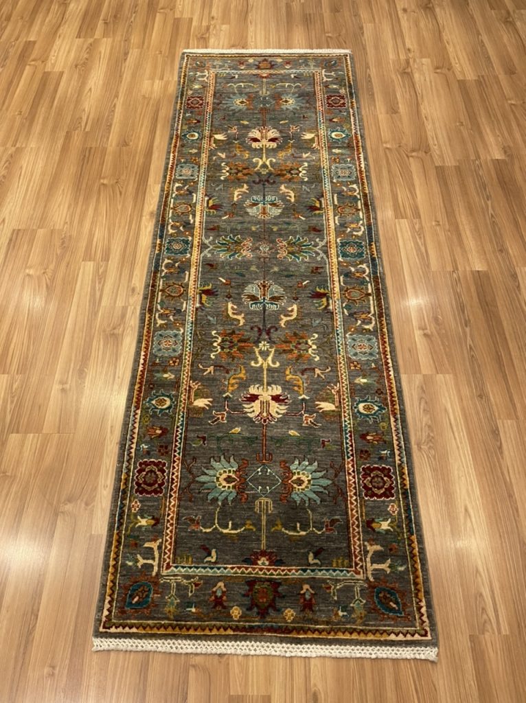 Super Fine Chobi wool runner Persian rug 249 cm. X 83 cm.