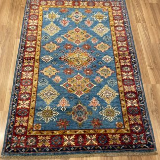 Premium quality Persian Kazak wool rug size 149 cm. X 105 cm.