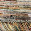 Very Fine Tribal Gabbeh Style Wool Stripe Persian Rug size 242 cm. X 191 cm.