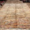 Very Fine Tribal Gabbeh Style Wool Stripe Persian Rug size 242 cm. X 191 cm.