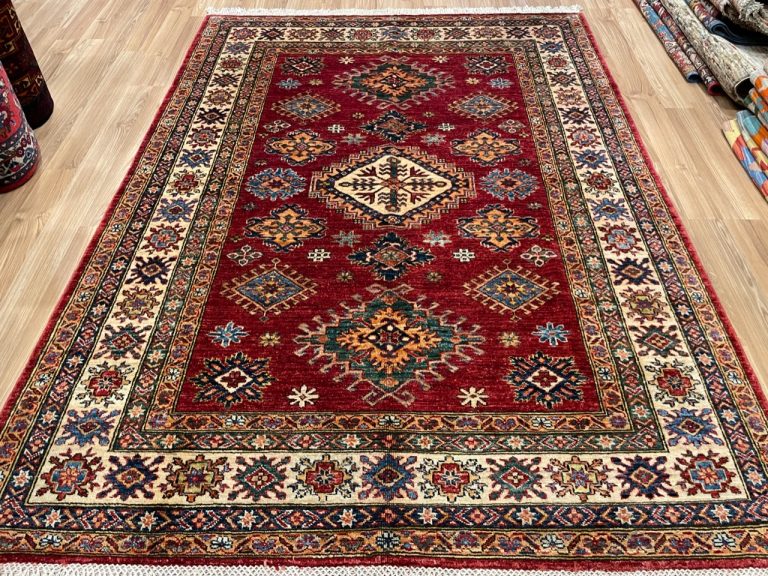 Premium Quality Persian Kazak large wool rug size 212 cm. X 158 cm.