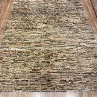 Very Fine Tribal Gabbeh Style Wool Stripe Persian Rug size 198 cm. X 154 cm.