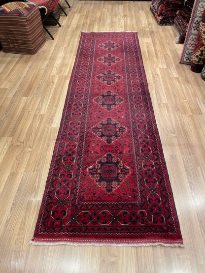 Persian rug sale - Adelaide Central Market -Premium Quality Persian Tribal wool red runner rug 290 cm. X 84 cm.