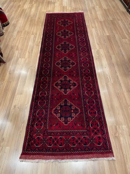 Persian rug sale - Adelaide Central Market -Premium Quality Persian Tribal wool red runner rug 290 cm. X 84 cm.