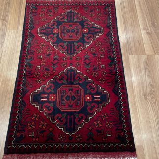 Persian rug sale - Adelaide Central Market - Premium quality Persian Baloochi tribal small wool rug 92cm. X 55 cm.