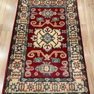 Persian rug sale - Adelaide Central Market - Very Fine Red Persian Chobi wool rug size 93 cm. X 62 cm.