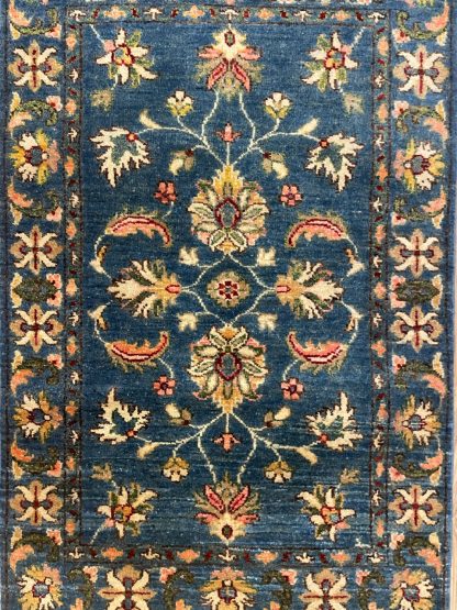 Persian rug sale - Adelaide Central Market - Very Fine Persian Blue Chobi wool rug size 123 cm. X 80 cm.