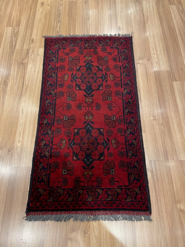 Adelaide Persian rug sale - Free Post -Persian Baloochi tribal small wool rug 105 cm. X 55 cm.